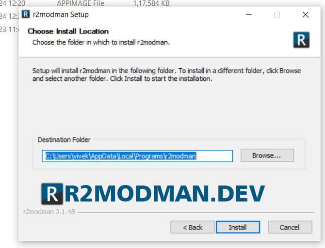 R2ModMan Installation